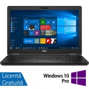 Laptop Refurbished Dell Latitude 5580, Intel Core i5-6440HQ 2.60 - 3.50GHz, 8GB DDR4, 256GB SSD, 15.6 Inch Full HD, Tastatura Numerica, Webcam + Windows 10 Pro